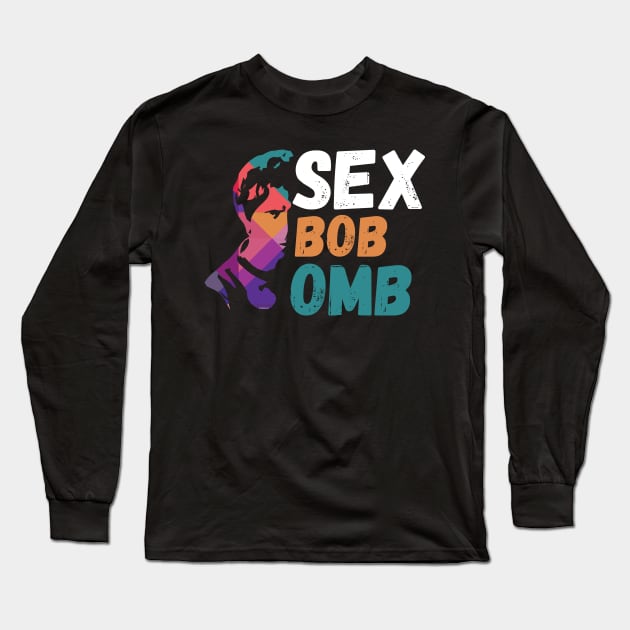 Scott Pilgrim Vs The World | Sex Bob Omb| Colorful Pop Culture Art Long Sleeve T-Shirt by Nonconformist